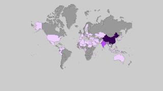 Countries by Eggplant production Thumbnail