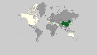 Map of countries by Kiwi production Thumbnail