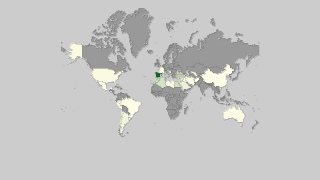 Map of countries by Olive production Thumbnail