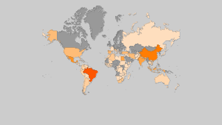 Countries by Orange production Thumbnail