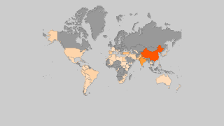 Countries by Tangerine production Thumbnail
