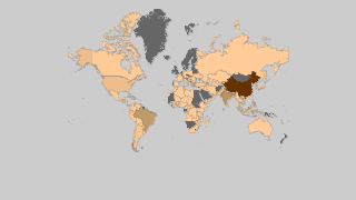 Countries by Tobacco production Thumbnail