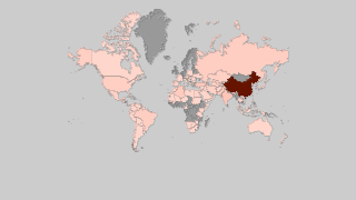 Map of countries by Watermelon production Thumbnail